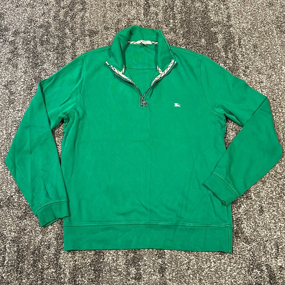 Green Burberry pullover